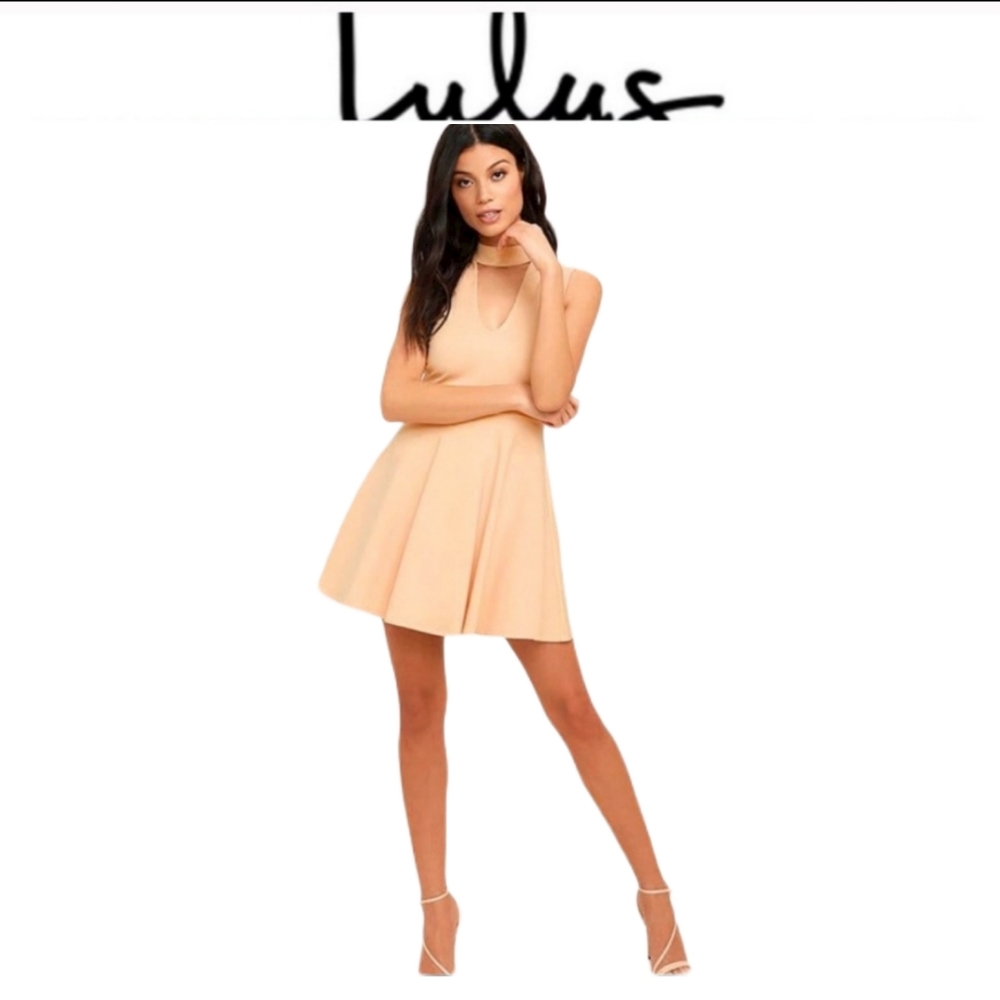 Lulu’s loving you is easy skater fit/flare dress L